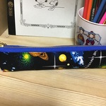 【再】ブラックWhitestar❤️大人可愛いペンケーススリム