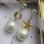 お月様ピアス（イヤリングに変更）🌜✨