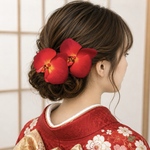 赤胡蝶蘭2輪