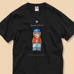「Journey with you アメリカンなネコ」コットンTシャツ/送料無料
