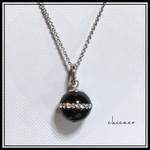 ★SALE SWAROVSKI in天然石オニキスのペンダントネックレス