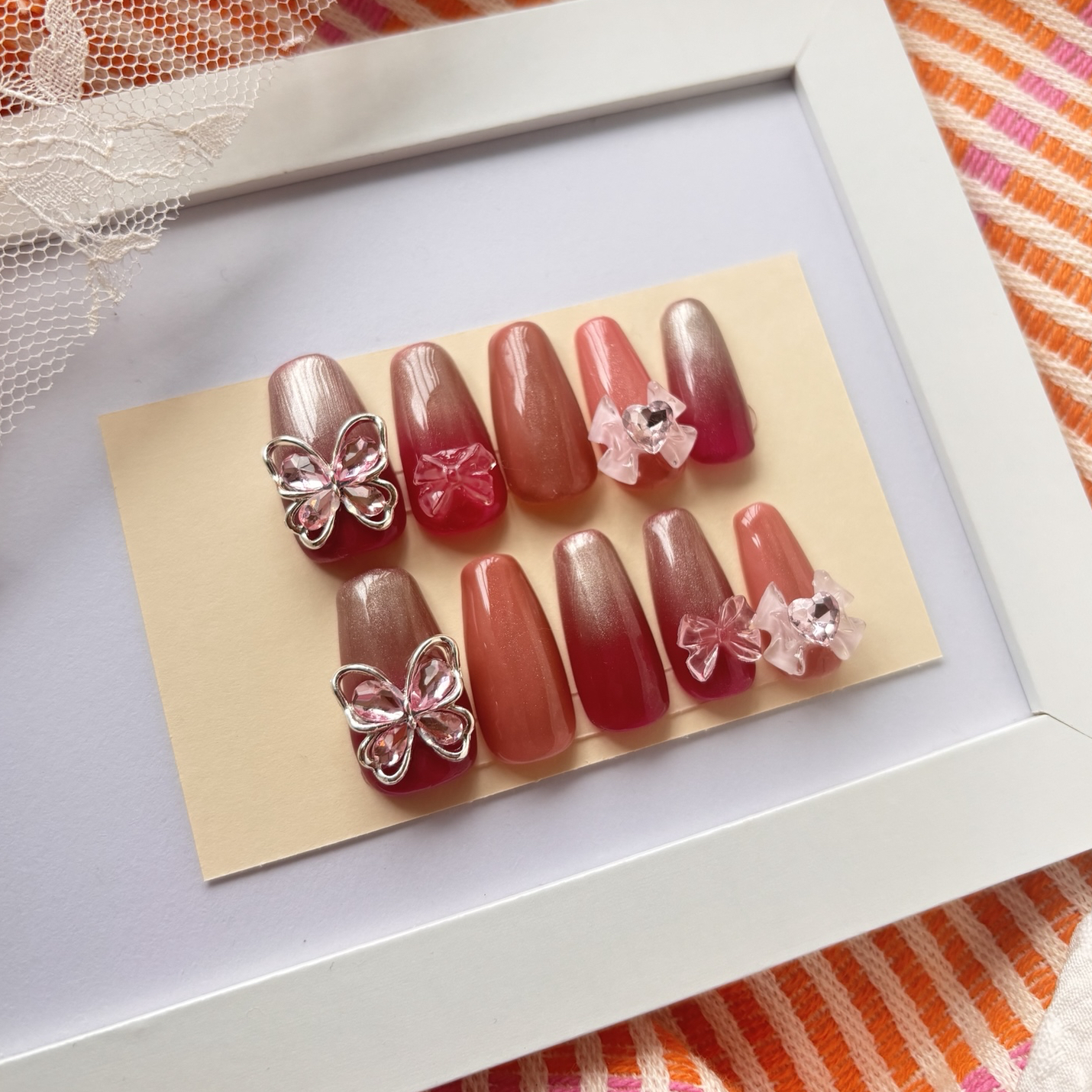 現品💎25468 ニュアンスネイル 夏 個性派 古着系 - harunail103 