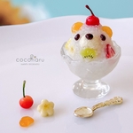 白くまさんのしろくまかき氷　ネックレス/チャーム＊ミニチュア