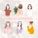 【商用利用OK！】お洒落なアイコンイラスト描きます＊SNSやブログのアイコン、名刺やショップカードにピッタリ！