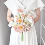 ３日以内発送＊韓国ブーケ　アーティシャルフラワーブーケ　B301　結婚式　前撮り　リゾート婚　造花ブーケ　和装　白無垢  ウェディング　結婚式　前撮り　フォトウェディング