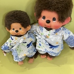 ぬいぐるみ　親子甚平　モンチッチに似合います