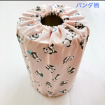 ぽっとん落とし　ミルク缶カバー【いちご✖️チェック柄】