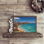 【送料無料】南国の風景☆HAWAII  No.571                                フレーム付　A4サイズ