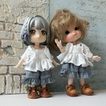 ポップマートブライス  オビツ11 ねんどろいどどーるサイズ デニムショートパンツ