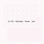 【D-139】デザインペーパー　Dalmatian Pastel pink