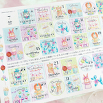 カーニバル 2026年7月の日付シート（マスキングシール）sticker