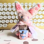 旅共ねずみの妖精。ウサギじゃないよねずみだよ。ピンク