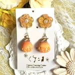 🍊まるごとみかんのピアス  ※金具固定