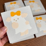 おばけごっこメモパッド　わんこ/グレー