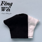 Tシャツ　バイカラー切り替え(黒/白)　カットソー　半袖 【ねんどろいど/オビツ11 /ピコドー 】