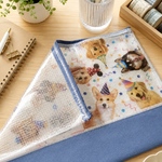 【文房具】収納　ファイル　ケース　ジッパー　チャック　
