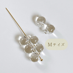 209)３０個 / クリアアクリルビーズ(Ｍ)  / ピアス / イヤリング / 9mm×7mm / ハンドメイドパーツ / アクセサリーパーツ / しずく