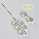 ［50個］アクリルビーズ / Sサイズ(8×5mm) /クリア・透明 / ピアス / イヤリング / アクセサリーパーツ / ハンドメイド素材 / cp210