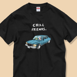 「CHILL FRIENDS｜ウサギとカメ」定番コットンTシャツ / 送料無料