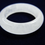 S1 約16号弱 水晶 クリスタル くりぬきリング 天然石 新品 指輪 新品 リング 指輪 くり抜きリング 金属アレルギー対応