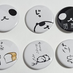 パンダ缶バッジ2個セット　A