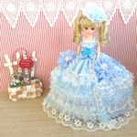 リカちゃん お姫様ドレス 一点物☆ ブルー