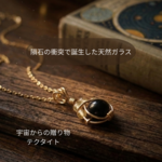 宇宙からの贈り物🌌テクタイト＆ルチルクォーツ＊ペンダントトップ