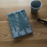 mina  perhonen metsä A5サイズ　カバー   ミナペルホネン の 刺繍生地　ほぼ日　cousin
