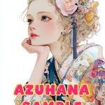 1397  和服を着た海外の綺麗な女の子　人物ステッカー　コラージュ素材