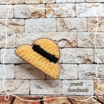 Casablanca Hat  ビーズ刺繍ピンバッジ