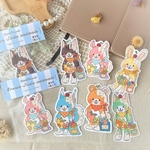 【◎耐水・UVカット】【クリームソーダアニマルズ】カラフル動物ステッカー ♡ほっこり🍹