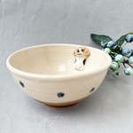 ビーグル犬のお茶碗(あめ釉薬)