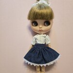 SALE☆22センチドール☆チュール付きスカートとブラウスセット