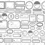 ℳ. xoxoshop オリジナル素材シート【A5】2026.No.37