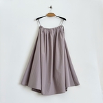 プリーツスカート * cotton 素材 くすみラベンダーカラー*