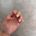 【No.6】pink brown🧸 gold　ニュアンスネイル　ネイルチップ　ブライダル　結婚式　ウエディング　成人式　卒業式　ピンクブラウン　ゴールド　マグネットネイル　