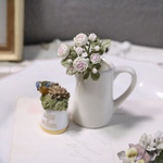 布花 小さな薔薇ブーケブローチ　1960