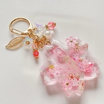 桜舞う桜御守りシェイカー　シャカシャカキーホルダー　御守り　
