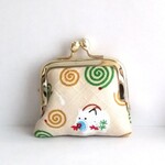 ■角型■小さいがま口：ちっちゃいがま口：角506：コンパクト＆軽量なかわいいがまぐち：小さい財布：littlie purse：蚊取り線香