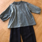 【tyusan34様　注文分】ふんわり　綿麻ダンガリー　ゆったり　ワンピース