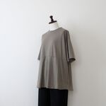 日本製《2026AW》コットン天竺ハーフスリーブペプラムTシャツ