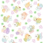 デザインペーパー【ゆるふわイラストのちいさなうちのこ】5枚セット ラッピングペーパー 包装紙 A4紙もの おすそわけ