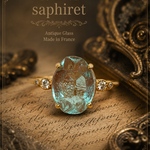 【saphiret】オーバルサフィレット　リング　ゴールド