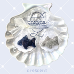 サメのふわふわブローチ【ブルー】