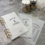 A6 家計管理 リフィル Weekly 6枚セット バインダー貯金 Saving