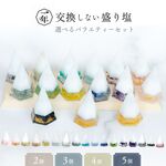 選べる 盛り塩 オーダー 注文 セット ＼特典ハッピーギフト！／ 交換不要 モリオン アメジスト ローズクオーツ ガーネット ペリドット アマゾナイト フローライト ルチルクオーツ ラピスラズリ