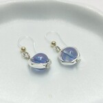 寄り添う結晶 天然石 コスモオーラ ピアス