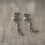 Silver ball earring #4  -シルバーボールイヤリング-
