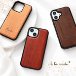 iPhone限定 リアケース 【 ウッド 】 名入れ 天然木 ギフト プレゼント JZ05A