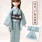 20cmドール【浴衣・着物】瓶覗（かめのぞき）　／人形・1/6ミニチュア　単衣着物・和の着せ替え服／オビツ・ピュアニーモ・ハルモニアブルーム　など